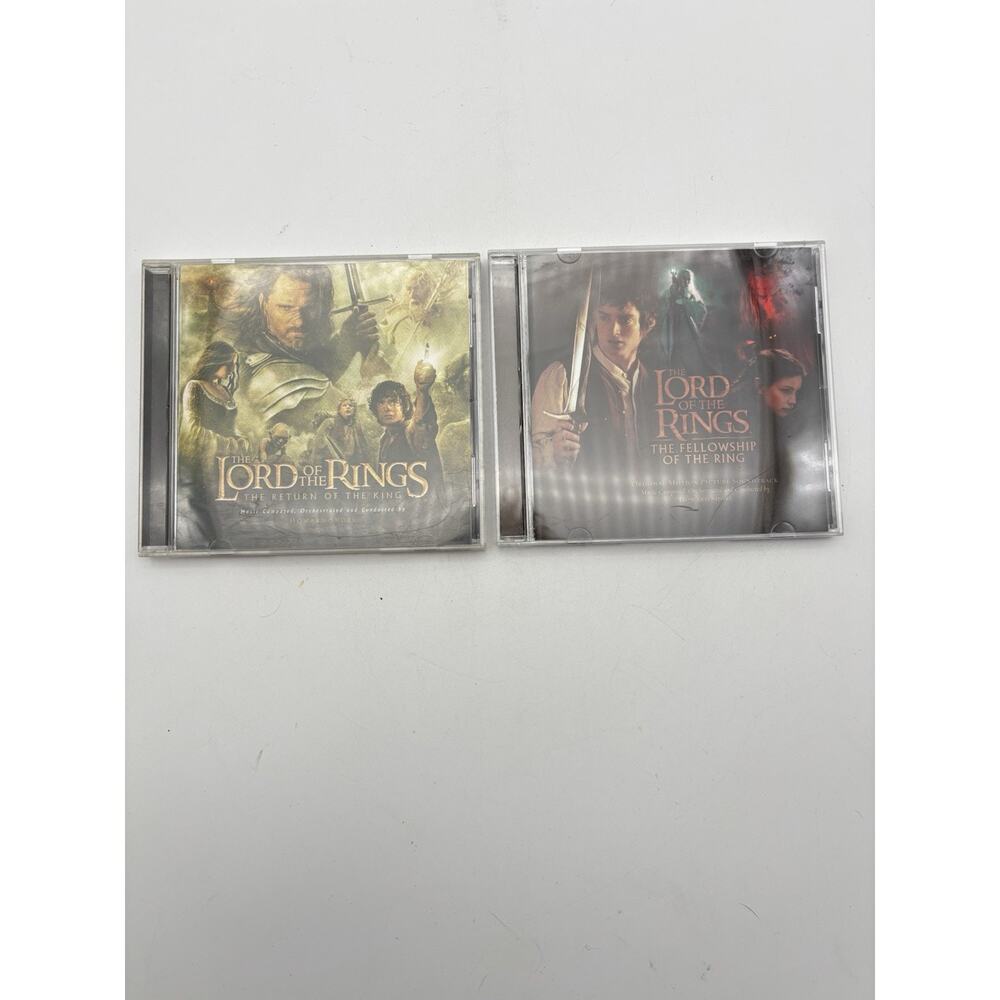 Lot (2) Lord of the Rings: The Two Towers & Fellowship Of The Ring Soundtrack CD - Picture 14 of 14